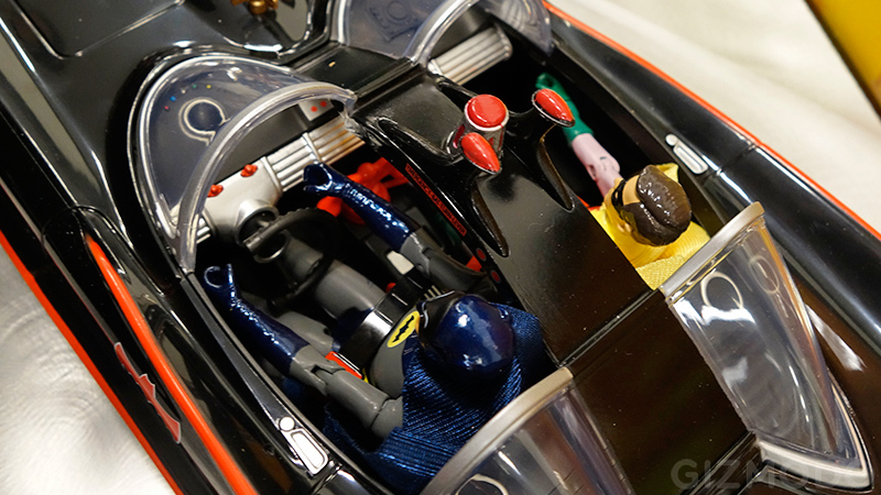 Illustration for article titled "Holy Classic 1966 Batmobile With Six-Inch Figures, Batman!"